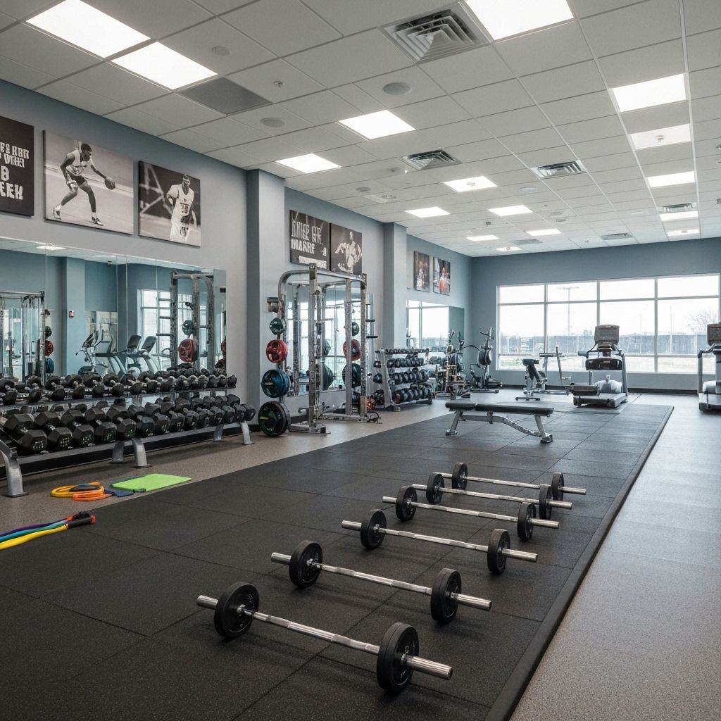Basketball weight training facility